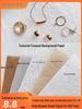Pleated Texture White Background Paper for Jewelry and Nail Art Photography.