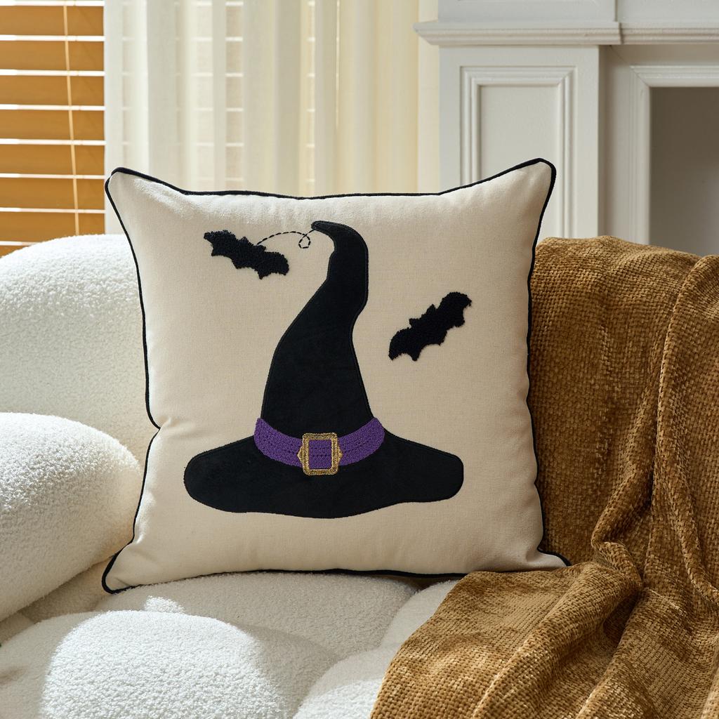 Halloween Pillow Cover Pumpkin Printed Cushion Cover Funny Sofa Decorative Throw Pillow Case 45x45cm
