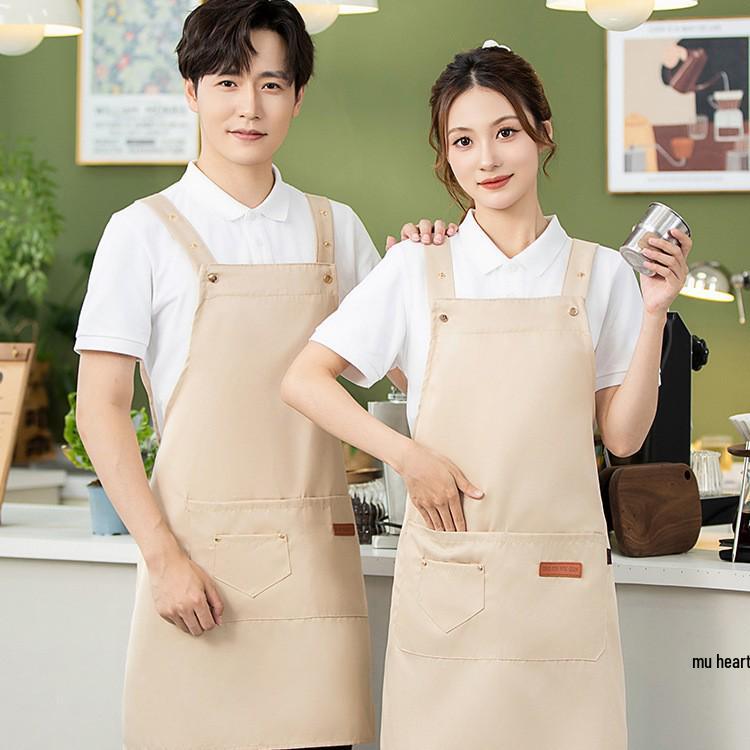 Waterproof Wear-Resistant Fruit & BBQ Apron for Women - Ideal for Catering & Restaurants армия зеленый