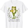 Mógłbym być bardziej złośliwy, ale Jezus powiedział nie Urocza Żaba Ogród Graficzny T-shirt