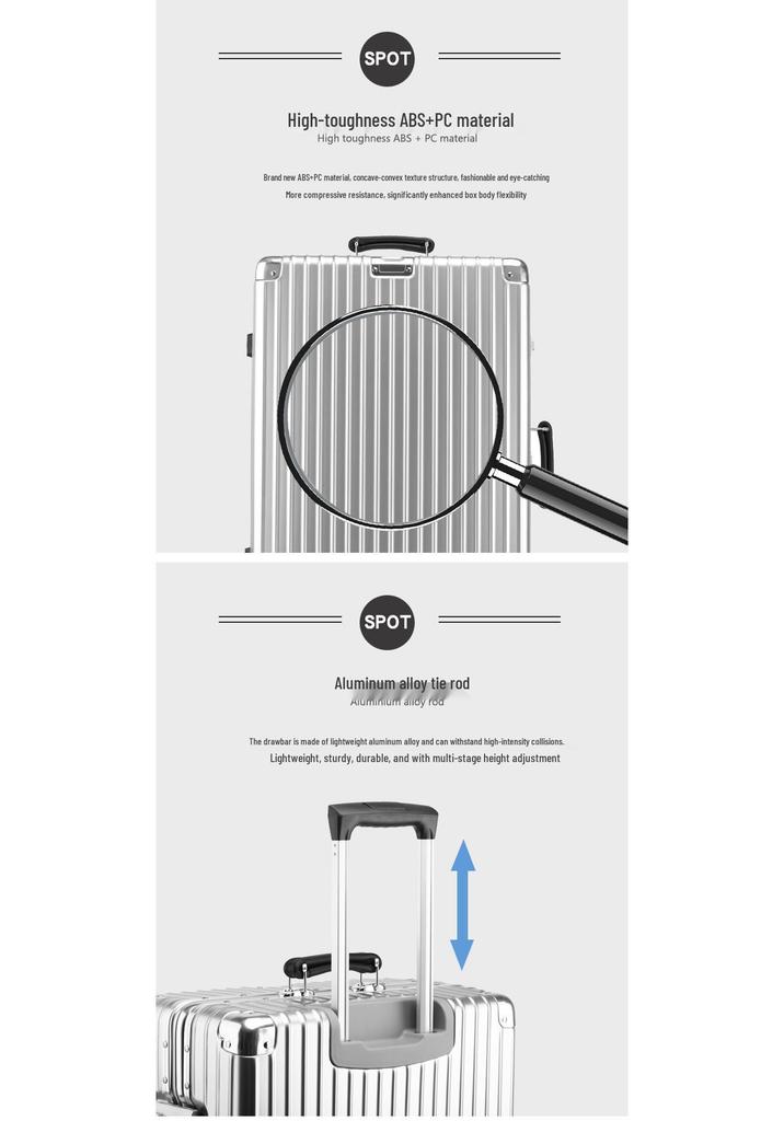 Trolley Case Set: 20, 24, 26, 29-inch Suitcases with Universal Wheels and Anti-Theft Features