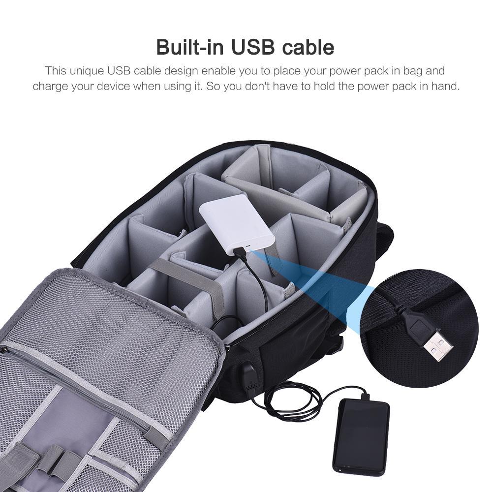 CADeN D10s Backpack Bag Waterproof Shockproof for Mirrorless Camera Lens Tripod