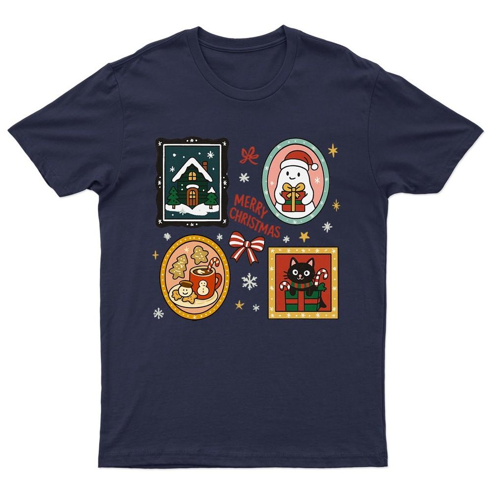 Merry Christmas Holiday Santa TShirt Unisex Gift Retro Seasonal Funny Xmas
