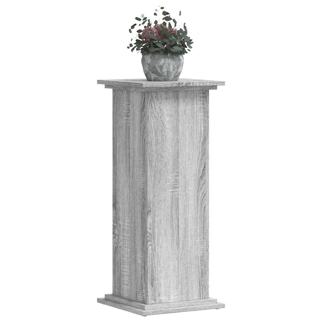 Plant Stand Gray Sonoma 33x33x80 cm Engineered Wood