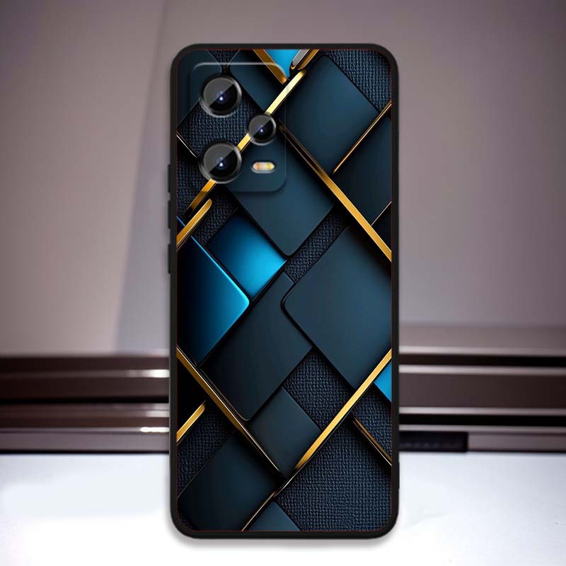 Mechanical style pattern For Xiaomi Redmi Note 15 14 13 12 12S 11E 11 11S Pro Plus 4G 5G Black Soft TPU Phone Case