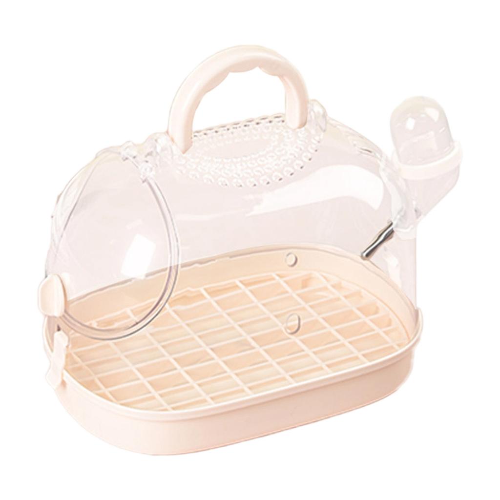 Ventilated Small Animal Carriers Cage with Top Airflows Clear View Design Water Bottle For Pet Monitoring Outdoor Trip