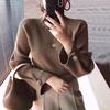 Women's Slim Fit Knitted Sweater - Warm Long Sleeve Turtleneck Base Shirt