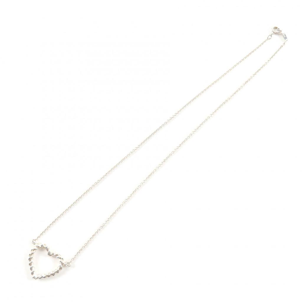 Excellent TIFFANY&Co. Necklace Heart Twist Silver 925 Women Used