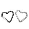 Heart-Shaped Aluminum Carabiner 44x40mm Backpack & Bottle Buckle
