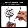 4-Digit Combination Lock Wire Rope Safety Coded Lock Zinc Alloy Multi-purpose Dormitory Gym Locker Cabinet Luggage Anti-theft Password Padlock