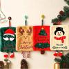 Christmas Coral Fleece Hanging Hand Towel - Quick-Dry, Lint-Free, Absorbent for Kitchen & Bathroom