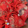 Kreative chinesische Stil Braut und Bräutigam Partyzubehör Brokat Chinesischer Knoten Süßigkeitentasche Verpackungstasche Henkeltasche Hochzeitsmitbringsel Geschenk