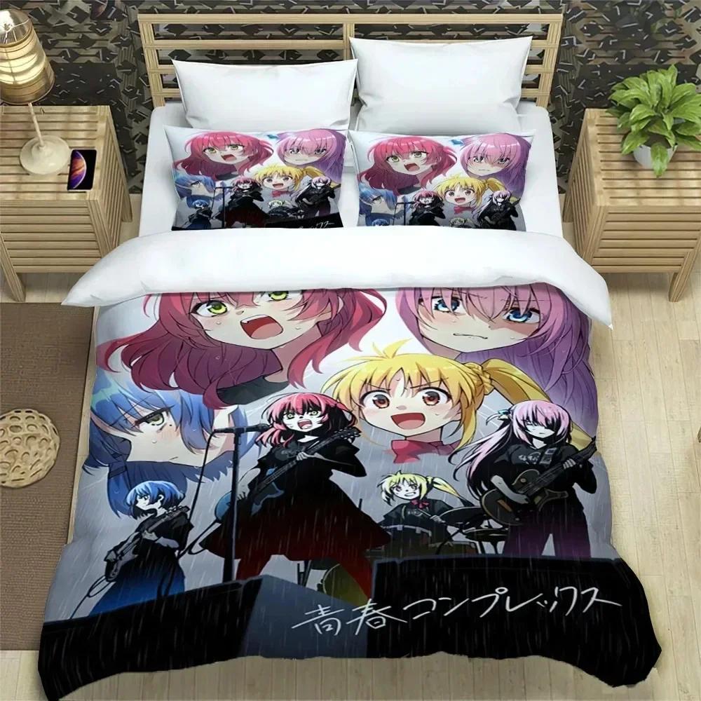 3D Print Anime Bochi the Rock Kesoku Bplus Beding Set Bedrom Soft Modern Bedspreads Comefortable Soft durable Quality Duvet Cover Quilt Pilowcase