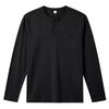Herren Stretch Leichtes Langarm-T-Shirt mit Tasche - Vintage Casual