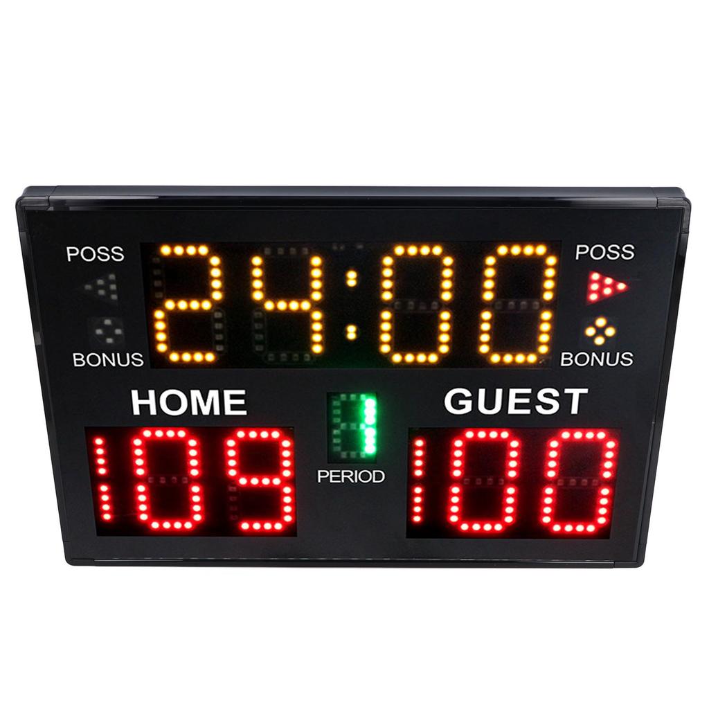 Digitální basketbalová výsledková tabule 11místná LED elektronická multisportovní vnitřní stolní pro hru, trénink, volejbal, zápasení