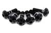 SSK Machined Aluminum Screen Bolts Set of 6 Black ASB0106BK