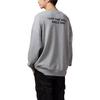 Vans Felpa Pullover Oversize Girocollo con Stampa Logo Alfabeto Top Unisex Grigio VN000H0SHTG