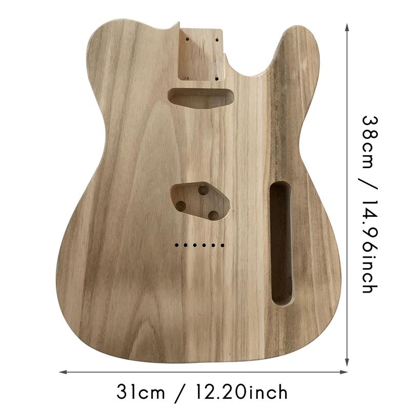 Gitarrenkorpus Ahorn-Decke DIY Elektrische Gitarre Ersatzteile Für Unfertige TL Elektrische Gitarre