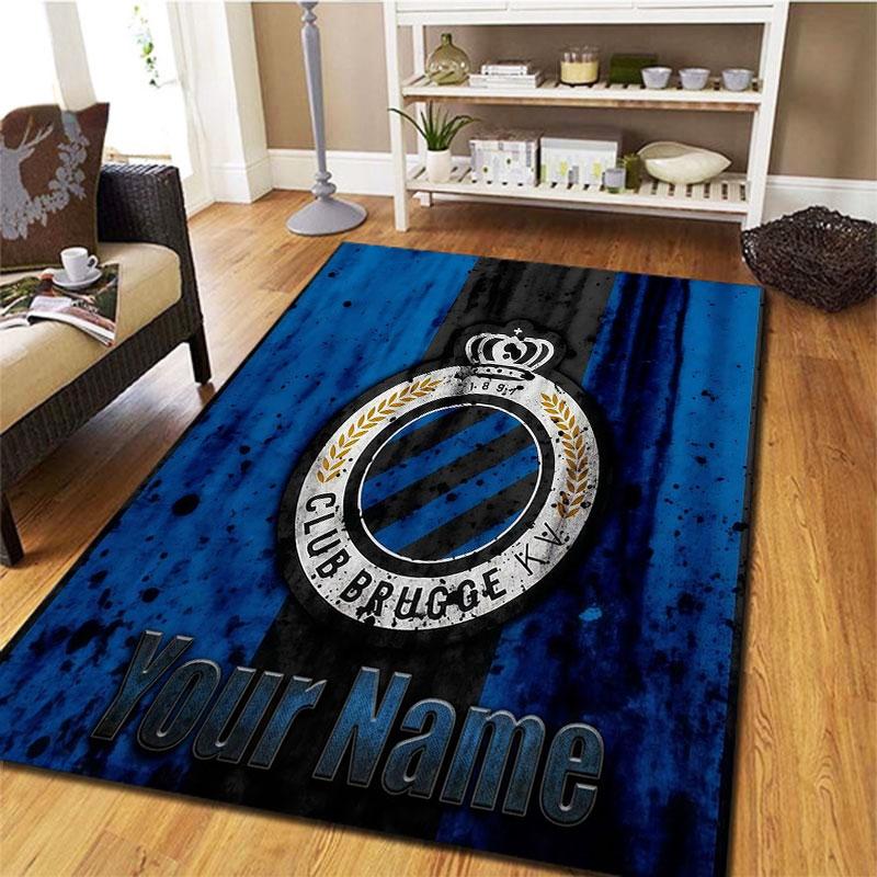 Club Brugge KV Custom Name Carpet Rug for Living Room Bedroom Home Sofa Decoration,Kids play Non-slip Floor Mat
