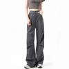 Women's 2025 Quick-Dry Rivet Work Pants: Spring/Summer, Narrow Straight-Leg, Casual, Wide-Leg