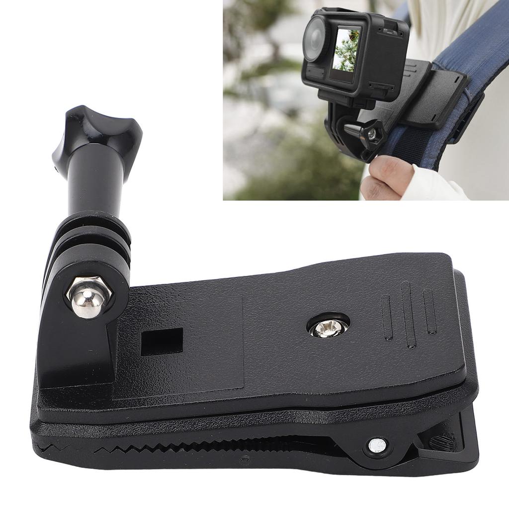 Action Camera Backpack Strap Mount Quick Release Backpack Shoulder Strap Clamp Mount for Action 3 4