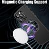 Latest Style Magnetic Wireless Charging Aluminum Metal Case For iPhone 16 15 14 13 12 Pro Max Lens Glass Film Hard PC Back Cover