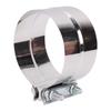 Exhaust Clamp 5.0 Inch Stainless Steel Lap Joint Band Clamp for Muffler Downpipe Header Manifold