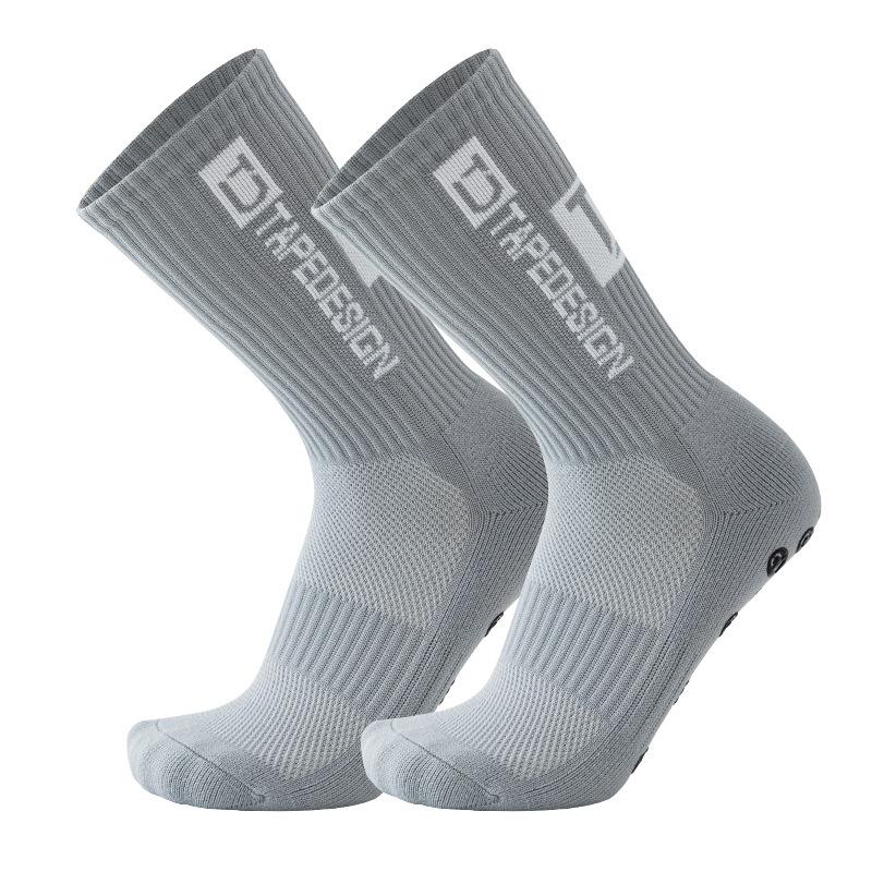 Calcetines para correr para deportes al aire libre, calcetines elásticos, calcetines atléticos de fútbol, ​​calcetines antideslizantes con empuñaduras
