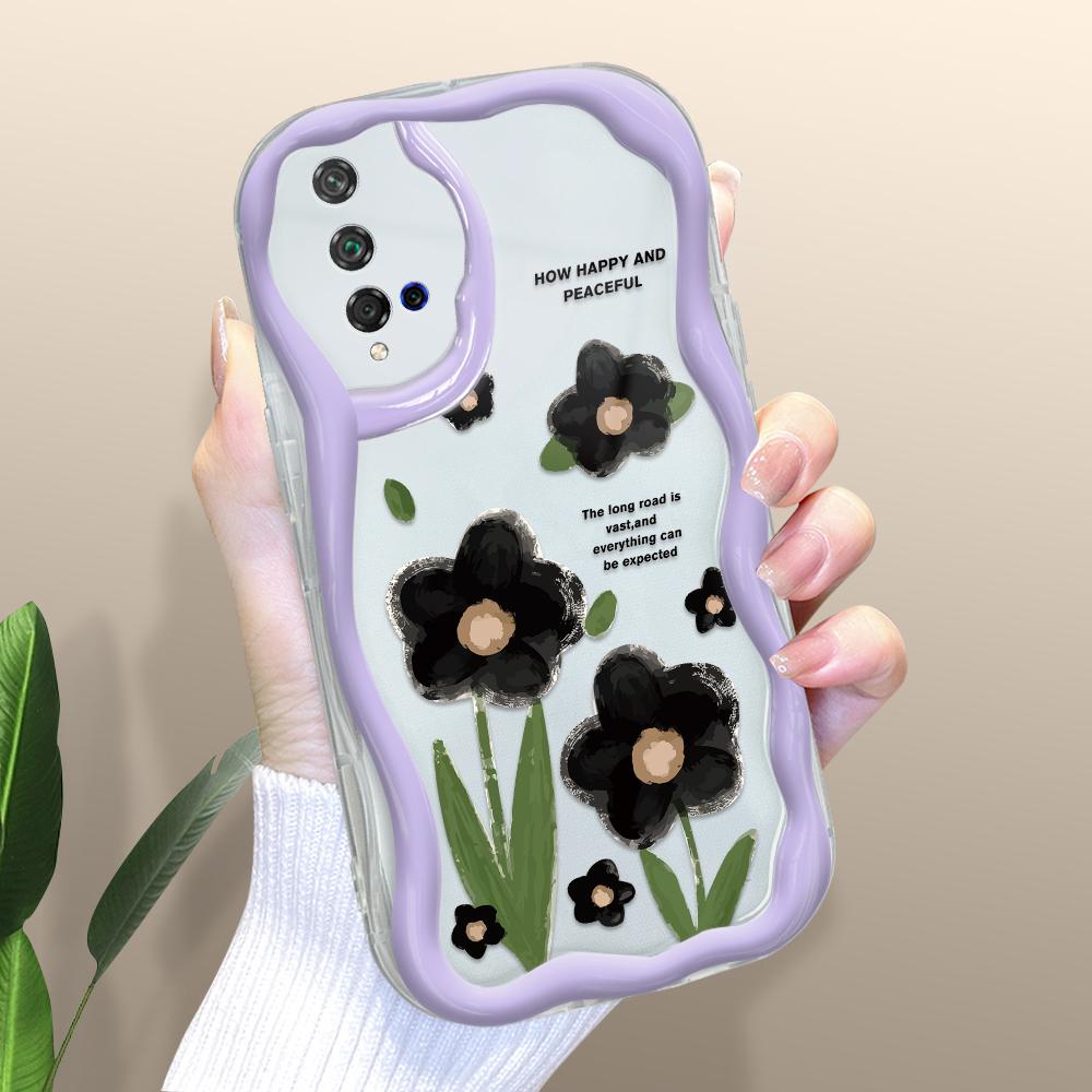 

Милый мультяшный узор, кремовая текстура, мягкий силиконовый чехол с волнистыми краями, чехол для телефона для Huawei Honor Infinix Tecno iPhone iPhone 16 Pro Max прозрачный