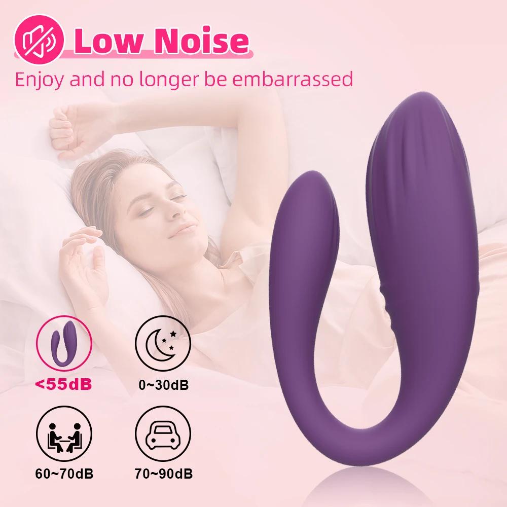 APP Bluetooth Control Couple Vibrator for Women Clitoris Stimulate Female G-Spot Dual Wearable Vibrating Massage Adult Sex Toys