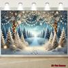 1Pcs Winter Wonderland Snow Decoration Background Winter Backdrop Decorations For Photo Studio Photo Booth Christmas