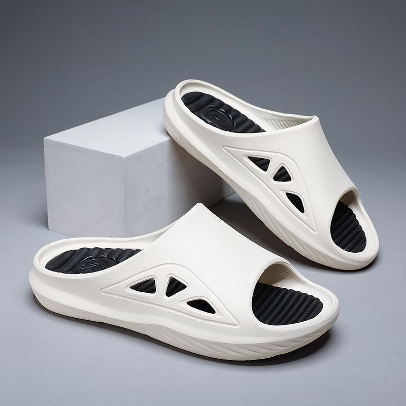Slippers Men Summer Fashion Men Slides Male Shoes Outside Thick Sole Comfortable Home Slipper Outdoor Beach Unisex Massage Shoes