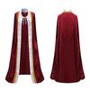 Unisex Velvet Halloween King Cape With Embroidery For Costume Parties