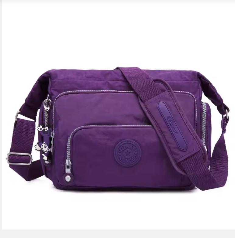 

High Quality A4 Men Women Shoulder Messenger Bag Cross Body Large Capacity Purse Waterproof Lightweight Blue Purple Red M1304