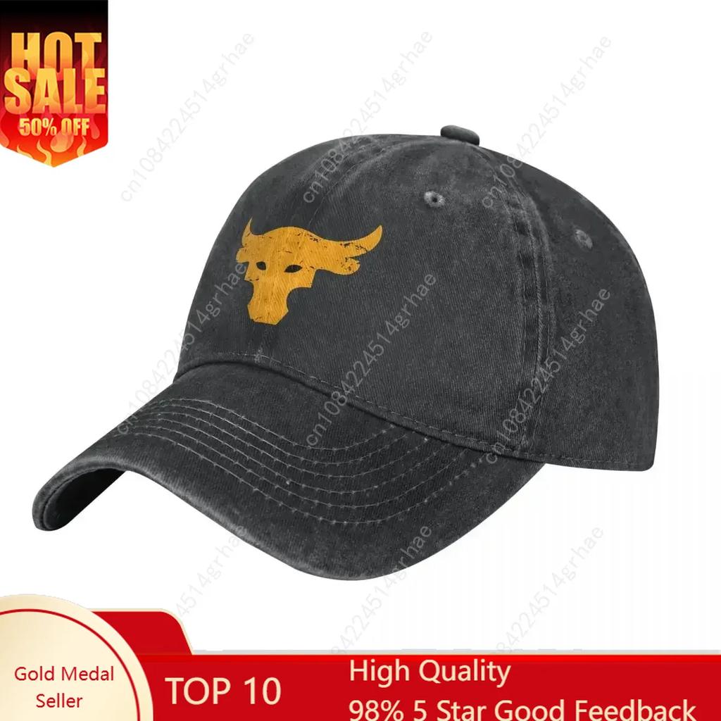 Brahma Bull Washed Baseball Cap Dwayne Johnson Funny Trucker Hat Spring Unisex Hip Hop Casual Baseball Caps