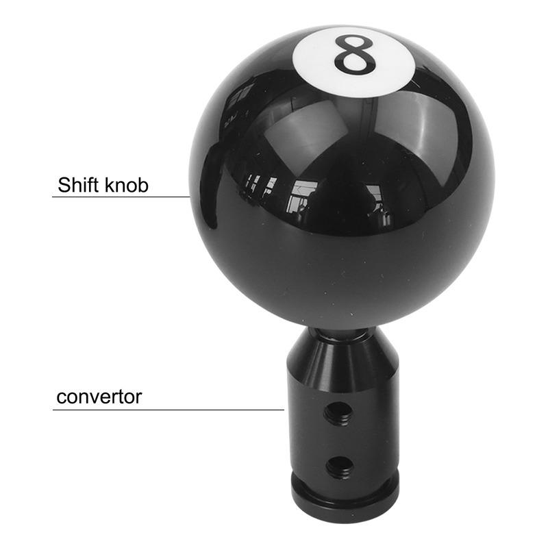 8 Ball Billiard Style Gear Shift Knob Compatible with Most Manual and Automatic Cars Easy tallation with Tools