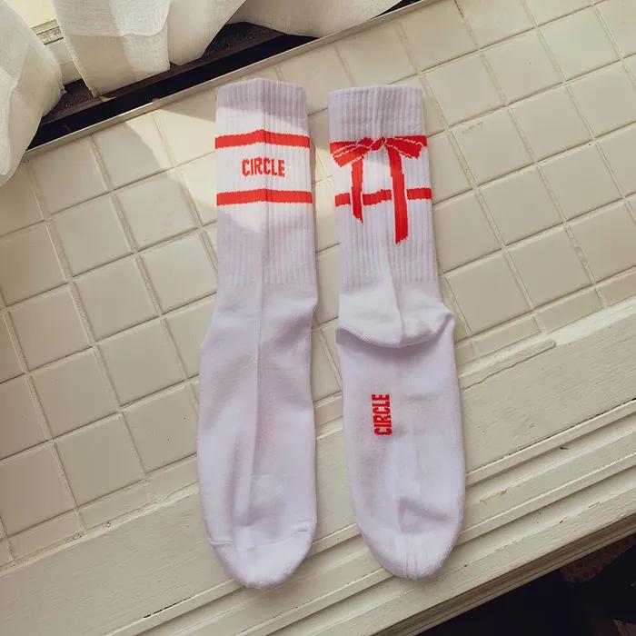 Ribbon socks | Red