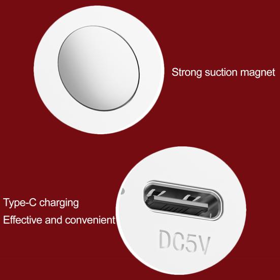 Santa Claus Night Light Rechargeable Silicone Touch Lamp Magnetic Hangable Cute Christmas Lamp Auto-Off Nursery Bedside Nightlight for Breastfeeding