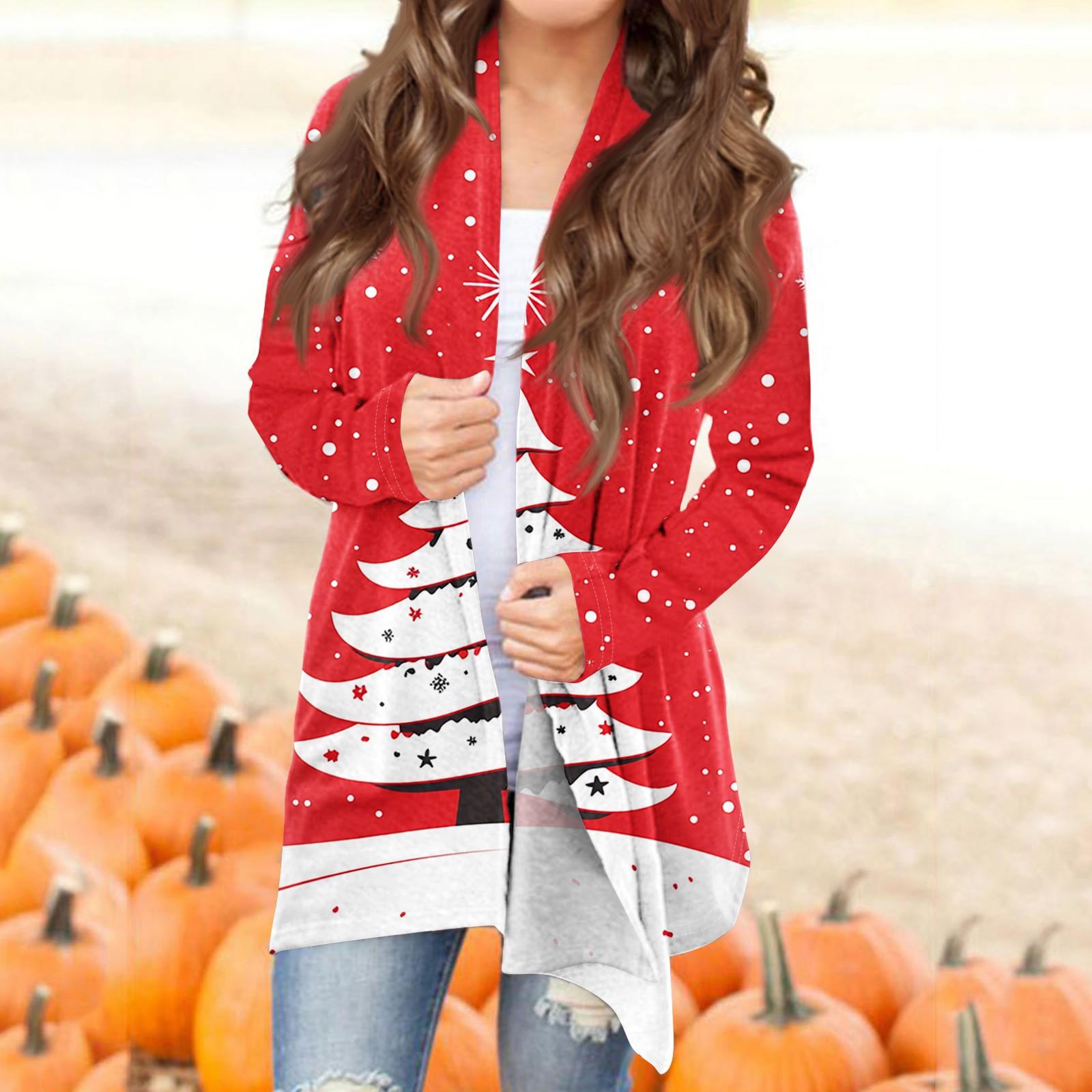 

Женская модная повседневная куртка-кардиган средней длины с принтом, пальто XXXL белый