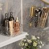 Modern Minimalist Plastic Makeup Organizer With Clear Pet Design For Bathroom And Bedroom Storage