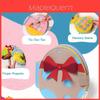 Rabbit Cartoon Portable Fabric Book With Felt Material For Kids Room Storage