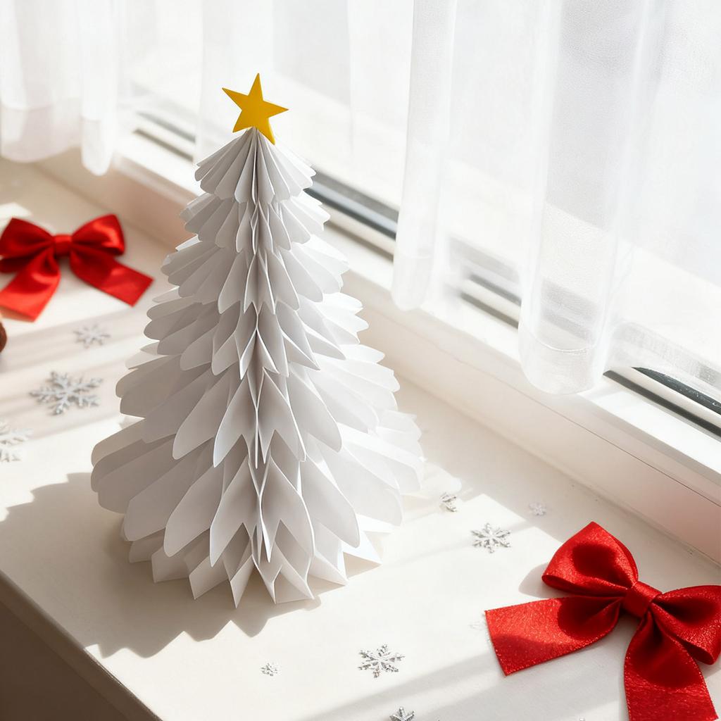 Honeycomb Christmas Ornaments, Christmas Tree , Santa Hats, Paper Hanging Garlands