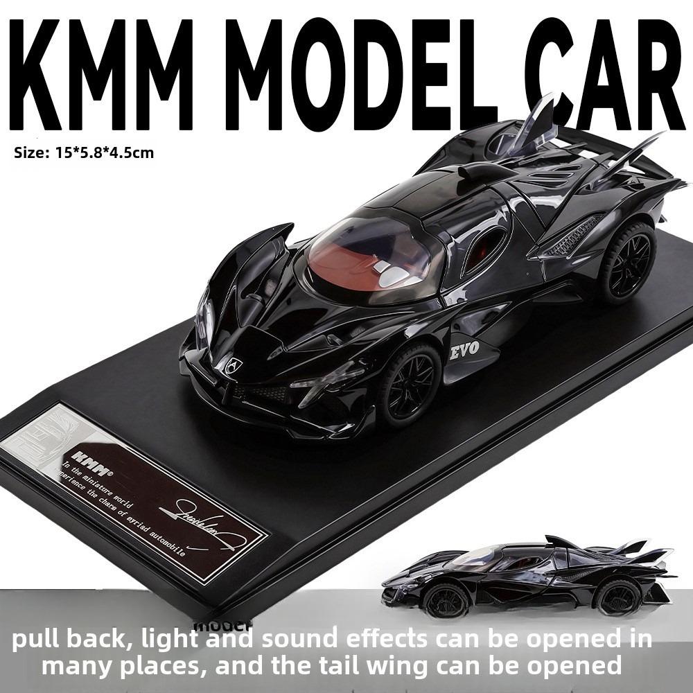 Simulation 1/32 Apollo EVO Sportwagen Modell Diecast Kinderspielzeug Fahrzeug Sound und Licht Rückzug Legierung Miniatur Voiture