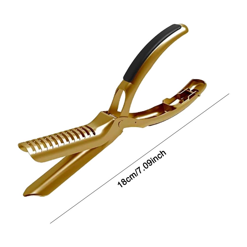 Gold Color Rib Membrane Remover Tool Guide Trimming Peeling Ribs Rib Membrane Remover Grilling Tools BBQ Rib Preparation Tool