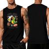 Men's Sleeveless Tank Top Tropical Style Summer Casual Loose Fit Lightweight Daily Wear Beach Shirt for Outdoor Activities
