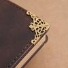 100pcs Antique Brass  White Gold Retro Box Edge Guard Metal Book Album Corner Trim  Table Edge