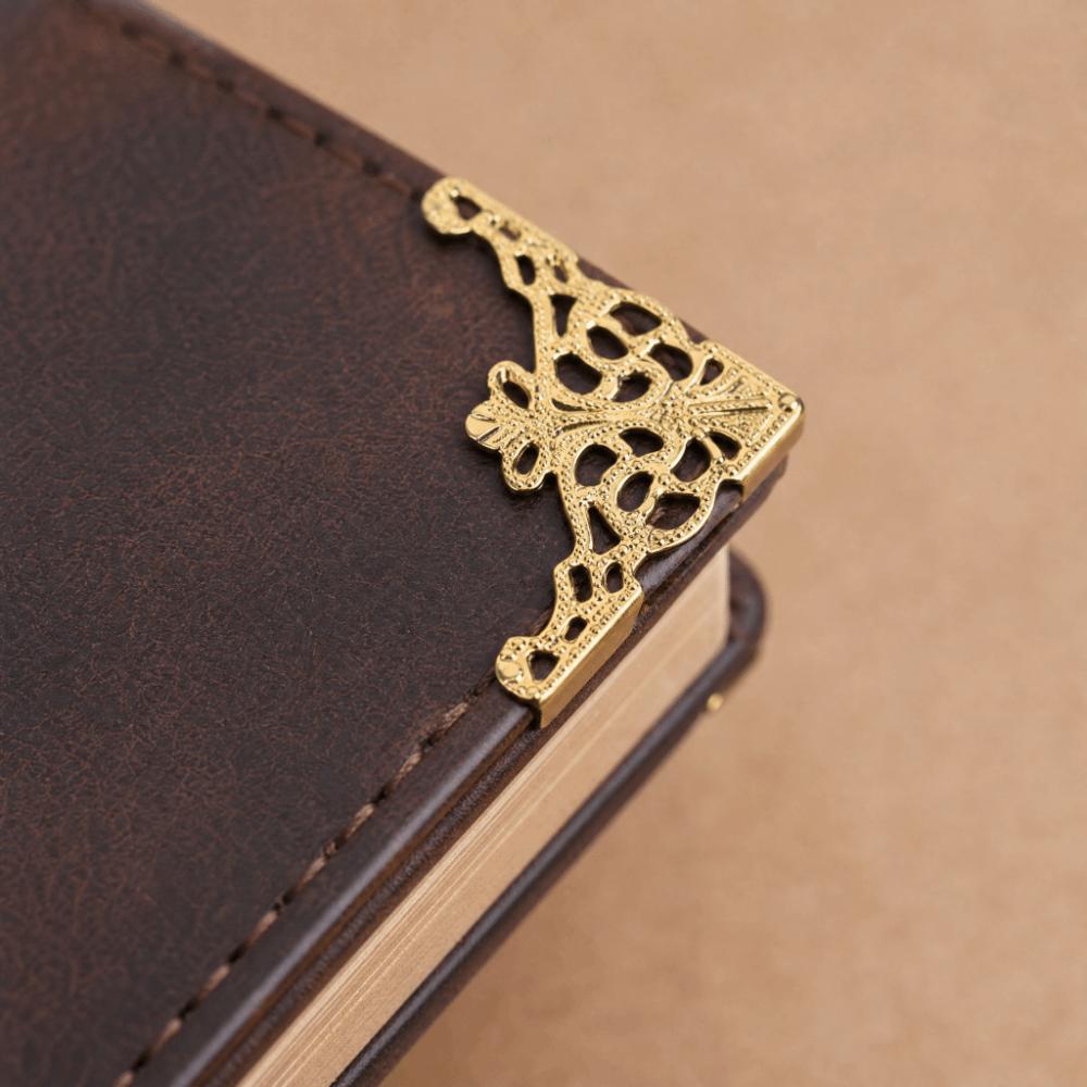 100pcs Antique Brass  White Gold Retro Box Edge Guard Metal Book Album Corner Trim  Table Edge