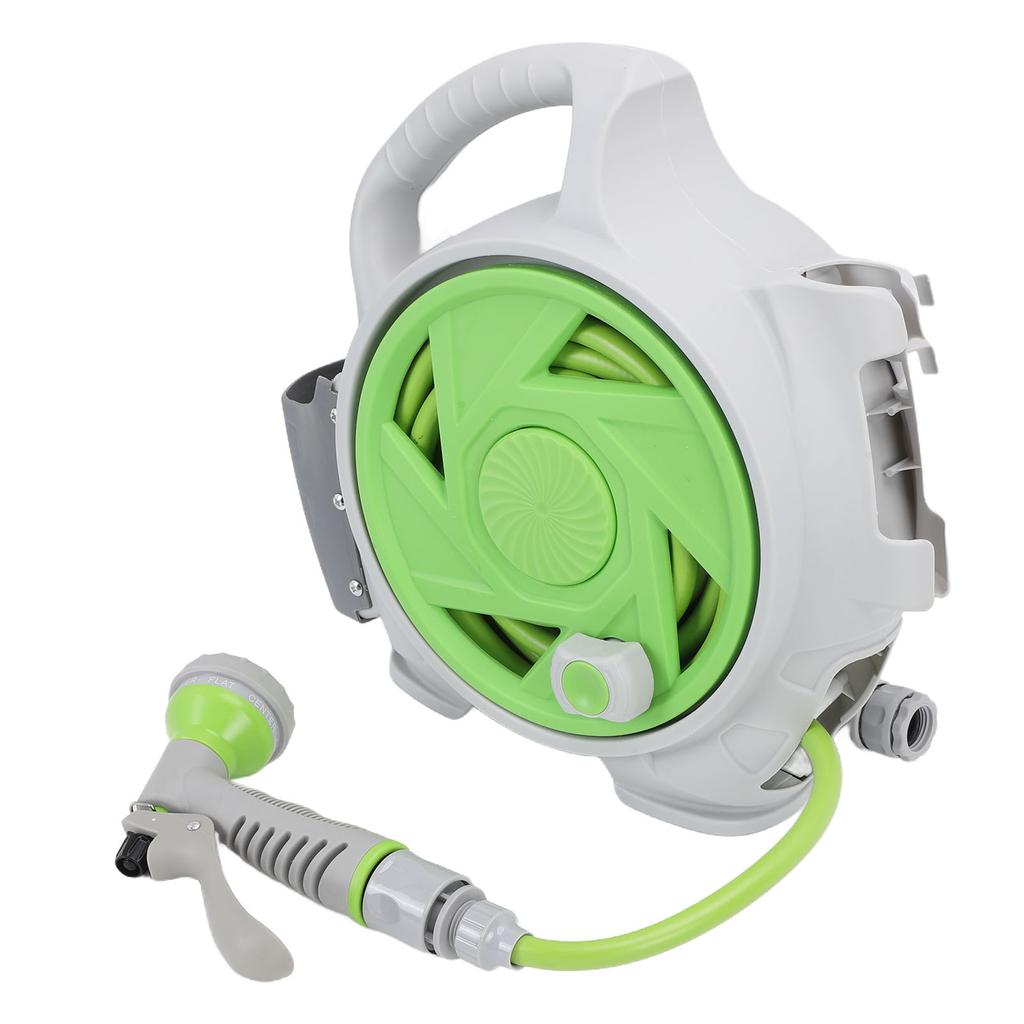 Retractable Garden Hose Reel, 45.9ft Portable Hose Reel, for Garden Watering Balcony Patio Car Washing Pet Cleaning