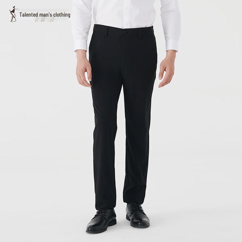 Men s Summer Slim Fit Straight Leg Casual Trousers 38