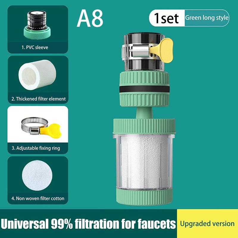 Faucet Filter Element Purifier Sprayer Head Household Water Purifier Filter Shower Remove Chlorine Heavy Metal Filtered